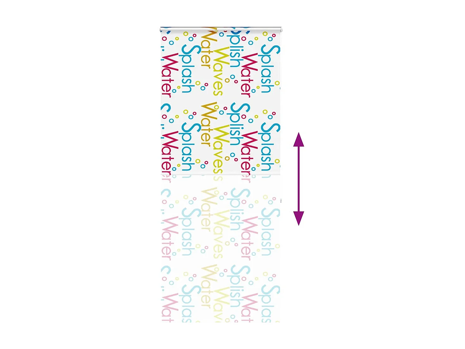 Store enrouleur de douche avec cassette largeur du tissu 86 cm