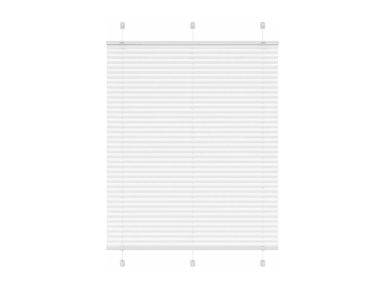 Store plissé blanc 105x100cm largeur du tissu 104,4cm polyester