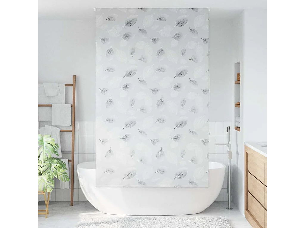 Store enrouleur de douche 130x240 cm largeur du tissu 126 cm