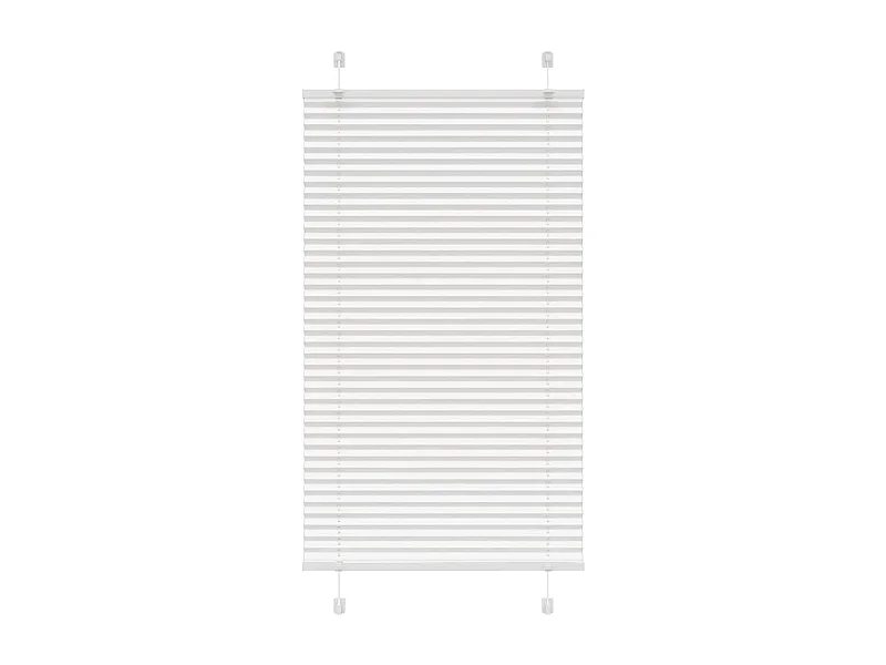 Store plissé blanc 70x150 cm largeur du tissu 69,4 cm polyester
