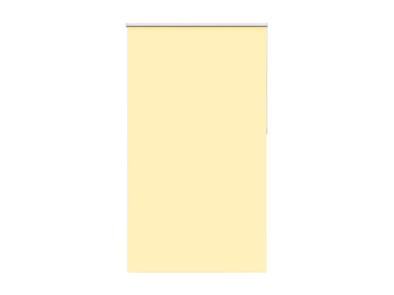 Store enrouleur occultant jaune largeur du tissu 131,6 cm