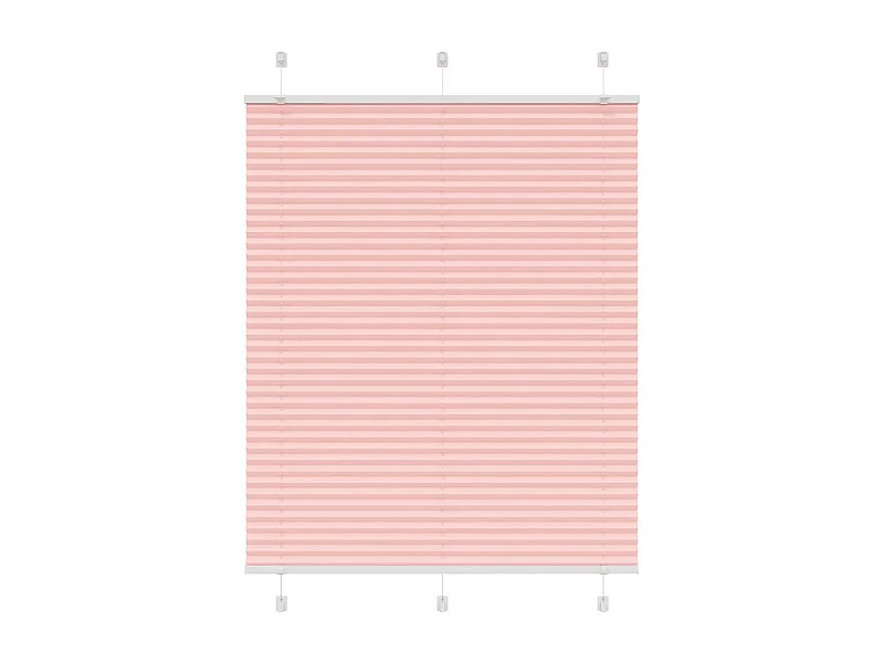 Store plissé rose 110x150 cm largeur du tissu 109,4cm polyester