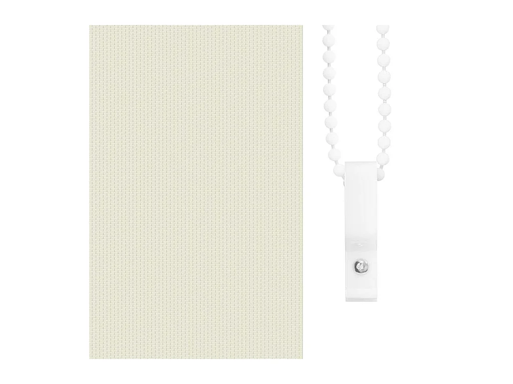 Store enrouleur occultant blanc cassé 95x150cm largeur du tissu