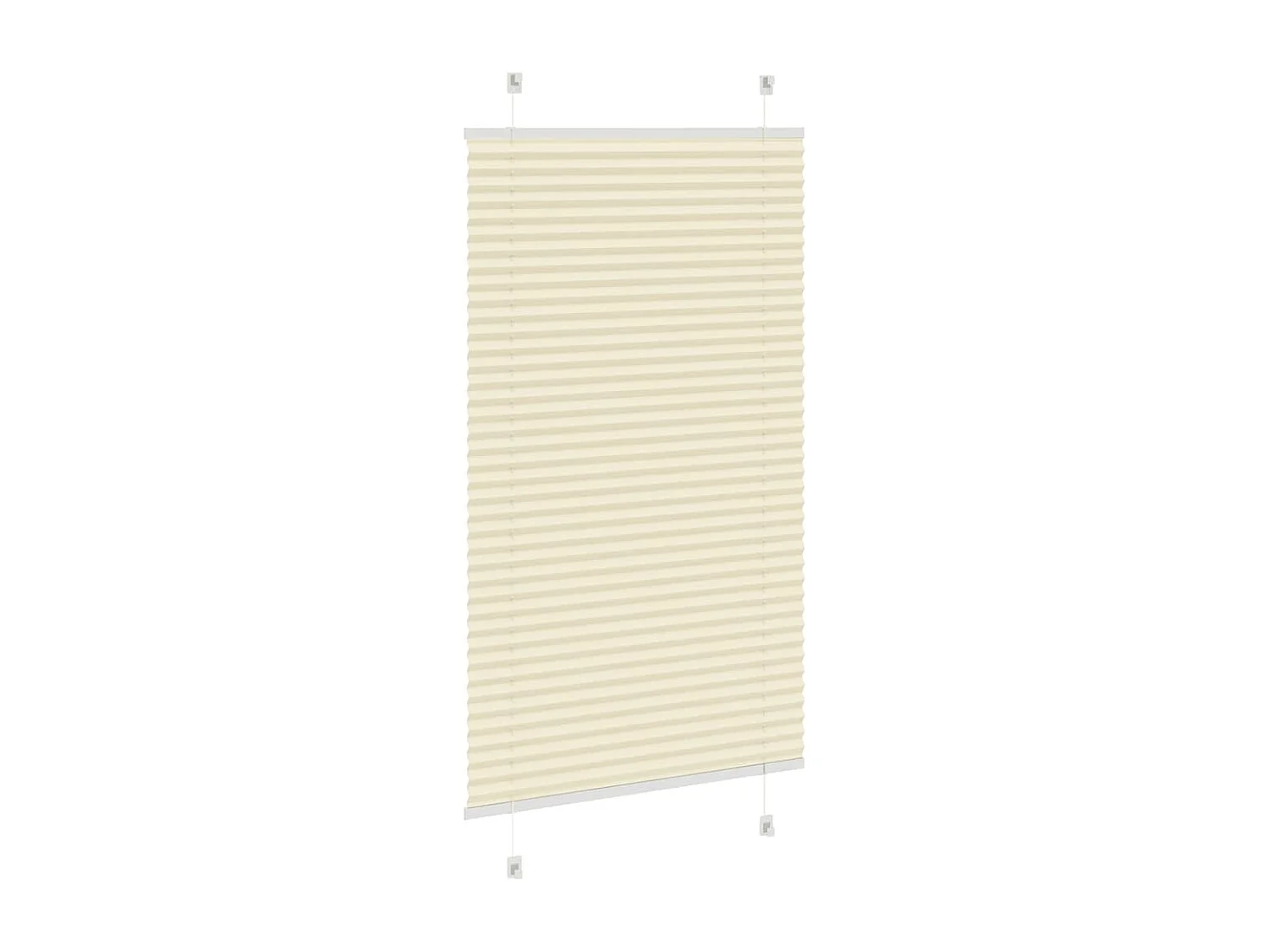 Store plissé crème 80x100 cm largeur du tissu 79,4 cm polyester