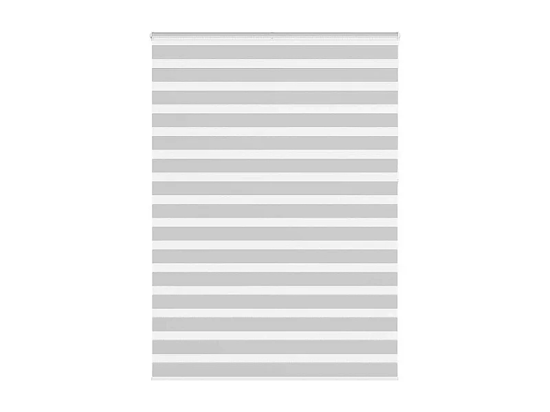 Estor cebra gris claro 155x230cm tejido ancho 150,9cm poliéster