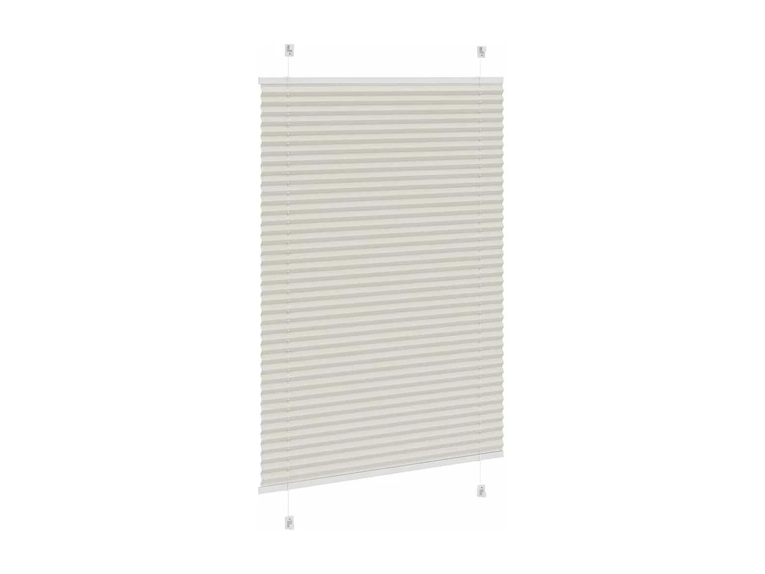 Store plissé gris clair 85x100 cm largeur du tissu 84,4 cm