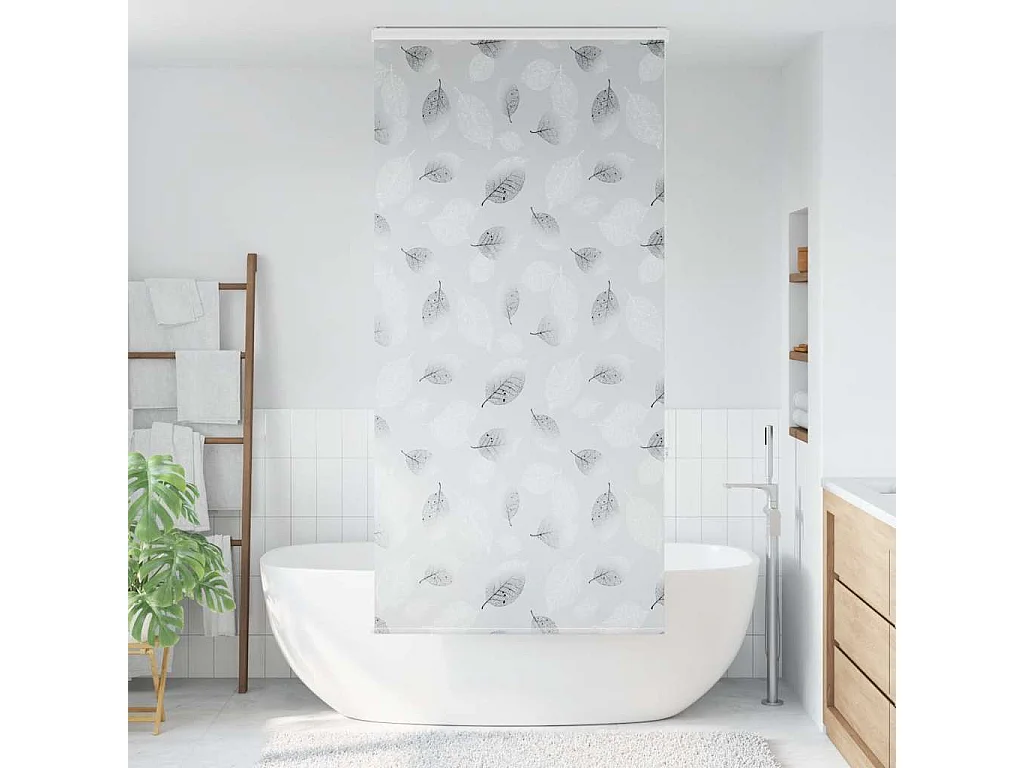 Store enrouleur de douche avec cassette largeur du tissu 96 cm