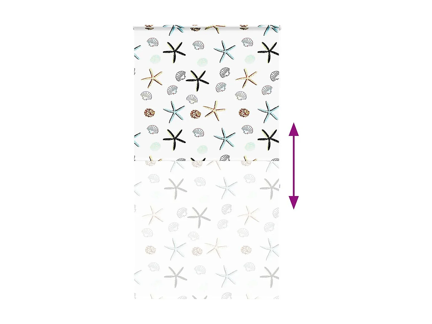 Rolo de Duche Estores com 120x240 cm Largura Tecido 116 cm