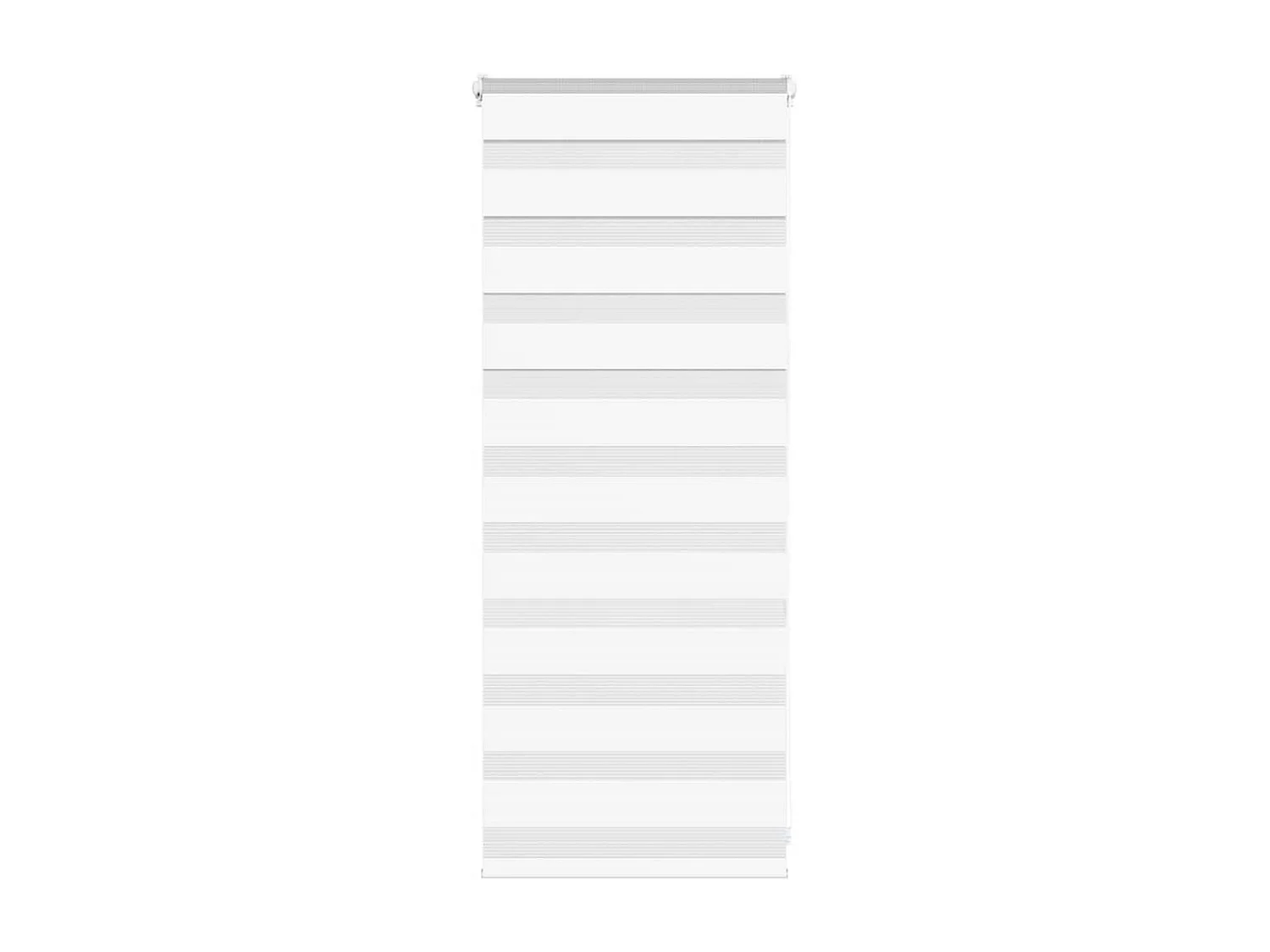 Zebra rolgordijn 60x100 cm stofbreedte 55,9 cm polyester wit