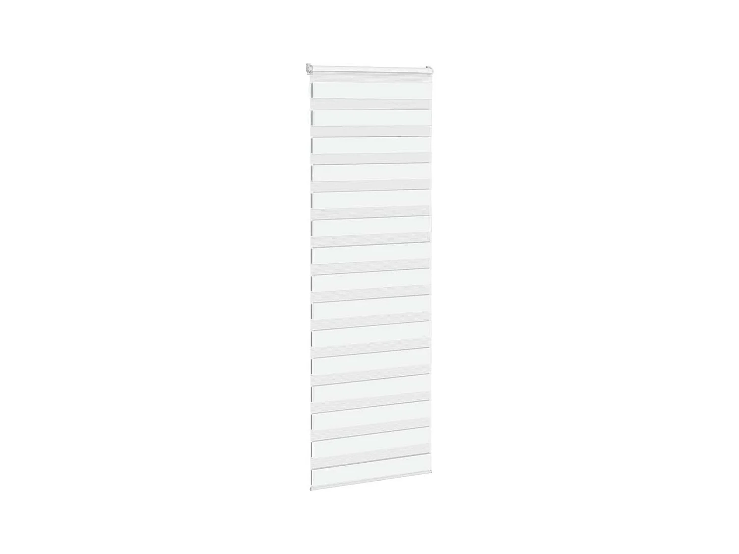 Estor cebra blanco 90x200 cm tejido ancho 85,9 cm poliéster