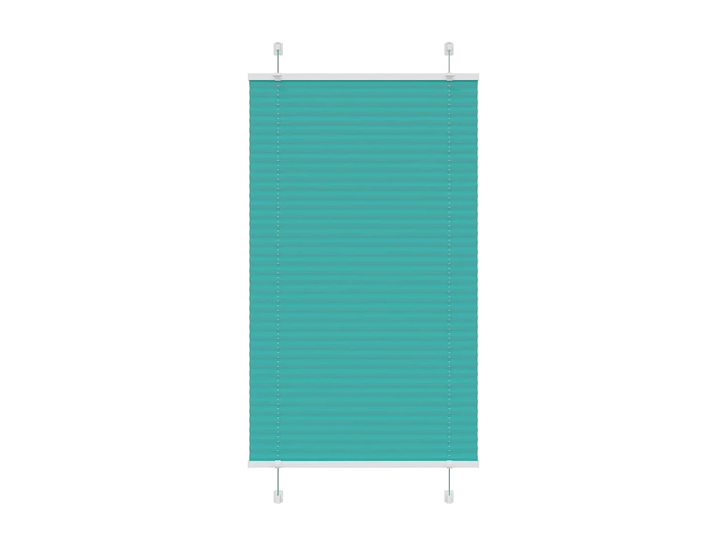 Estor Plisado verde petróleo 80x100 cm Tela Ancho 79,4 cm