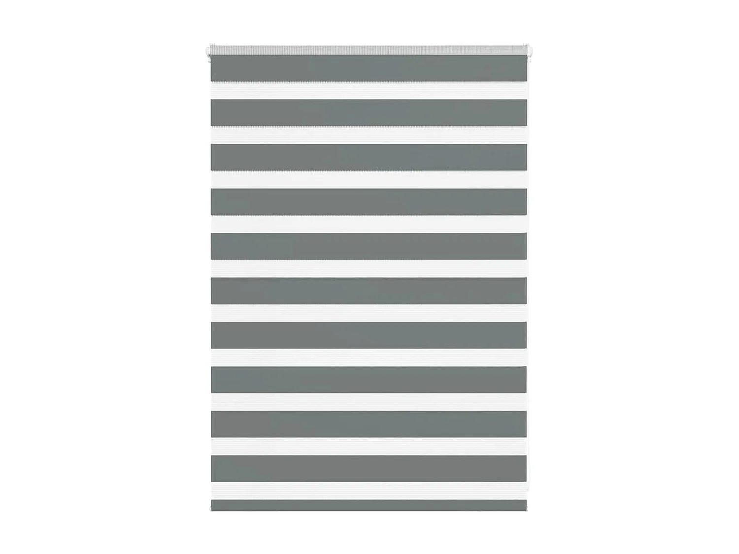 Estor cebra gris oscuro 95x100cm tejido ancho 90,9 cm poliéster