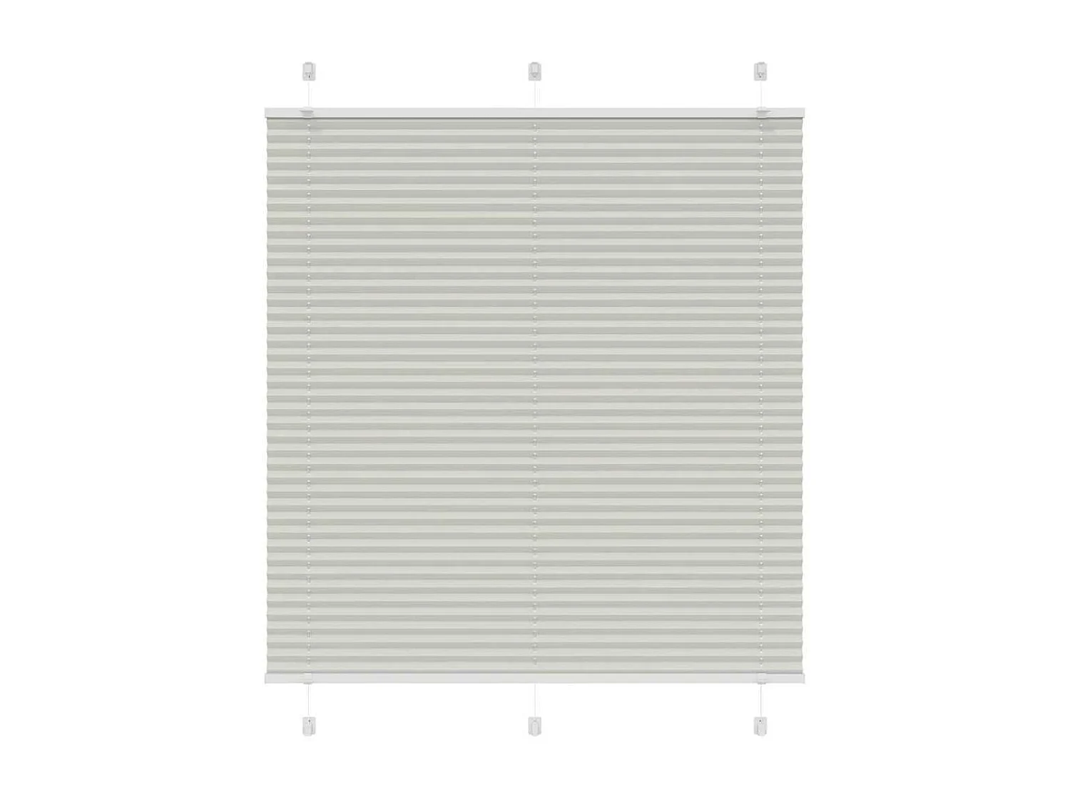 Estor Plisado gris claro 115x100 cm Tela Ancho 114,4 cm