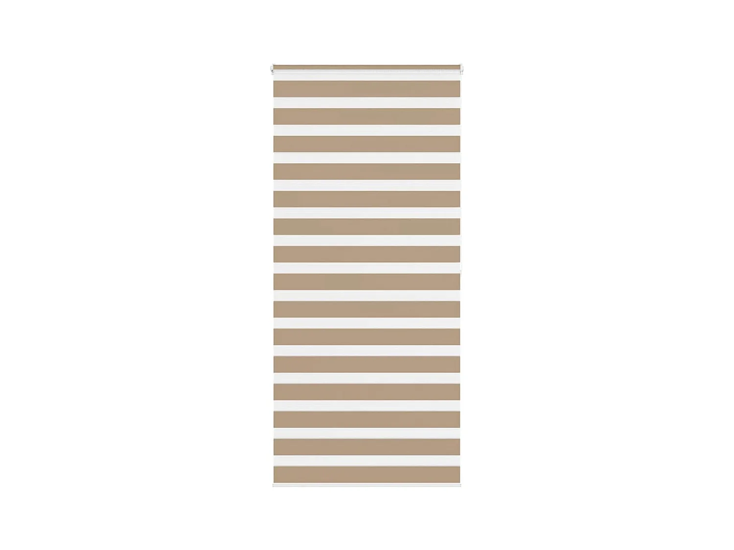 Store zèbre marron sable largeur du tissu 110,9 cm polyester