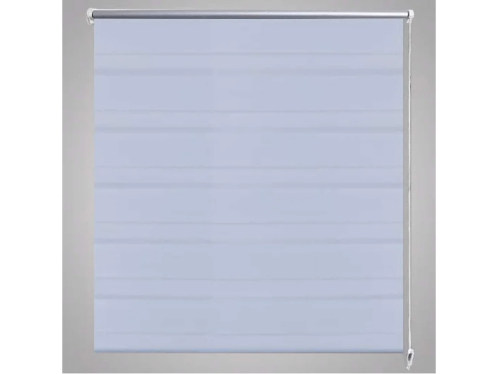 Estore de rolo 140 x 175 cm, linhas de zebra / Branco