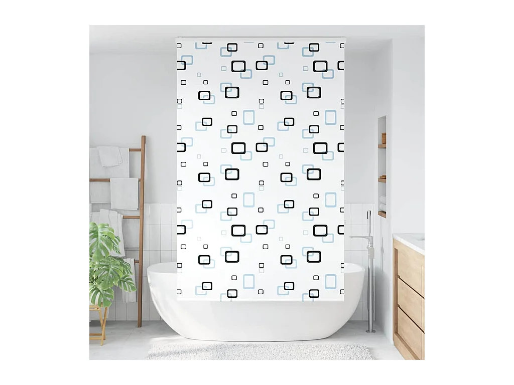Doucherolgordijn met cassette 140x240 cm stofbreedte 136 cm