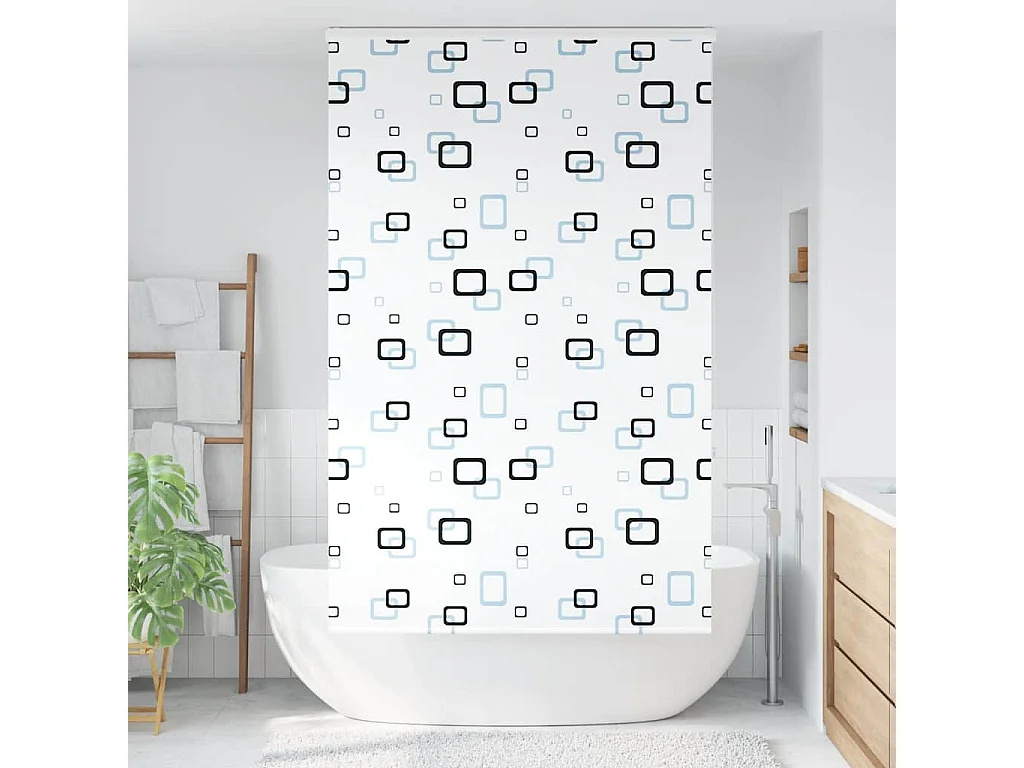 Store enrouleur de douche avec cassette largeur du tissu 136 cm