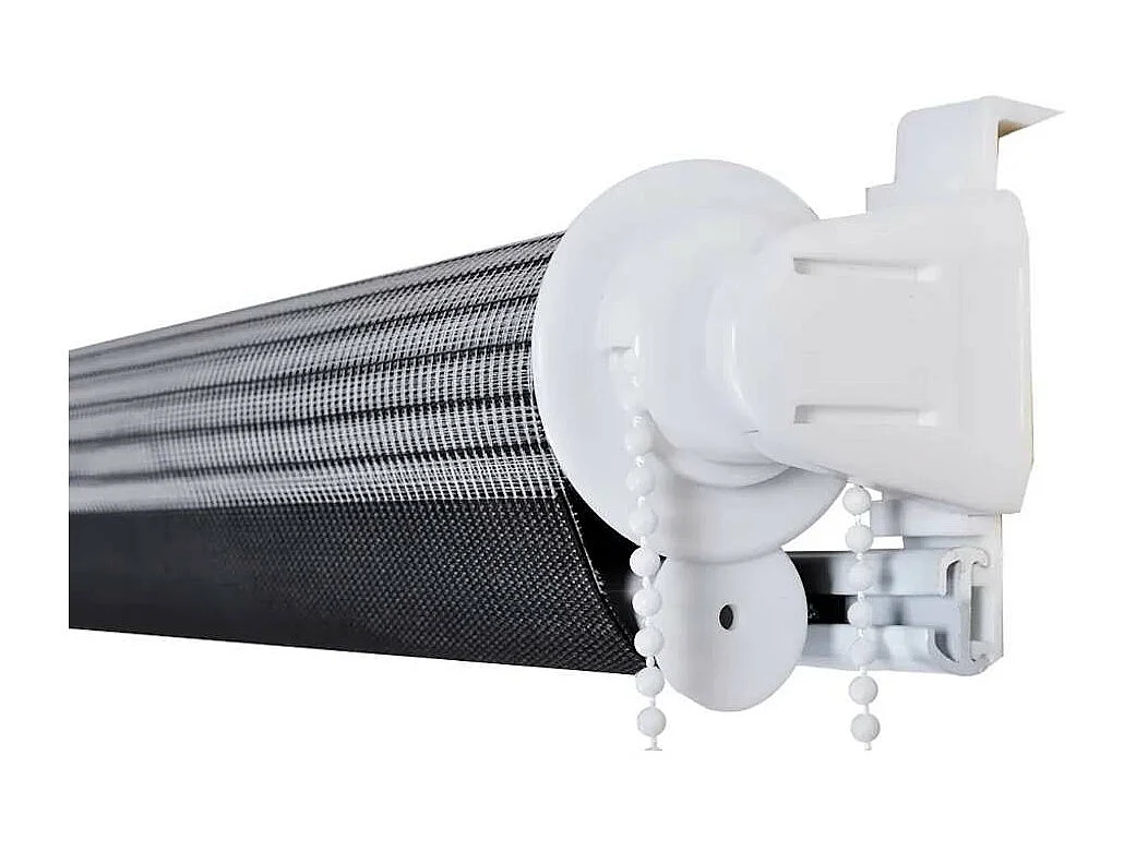 Estore de rolo 120 x 175 cm, linhas de zebra / Café