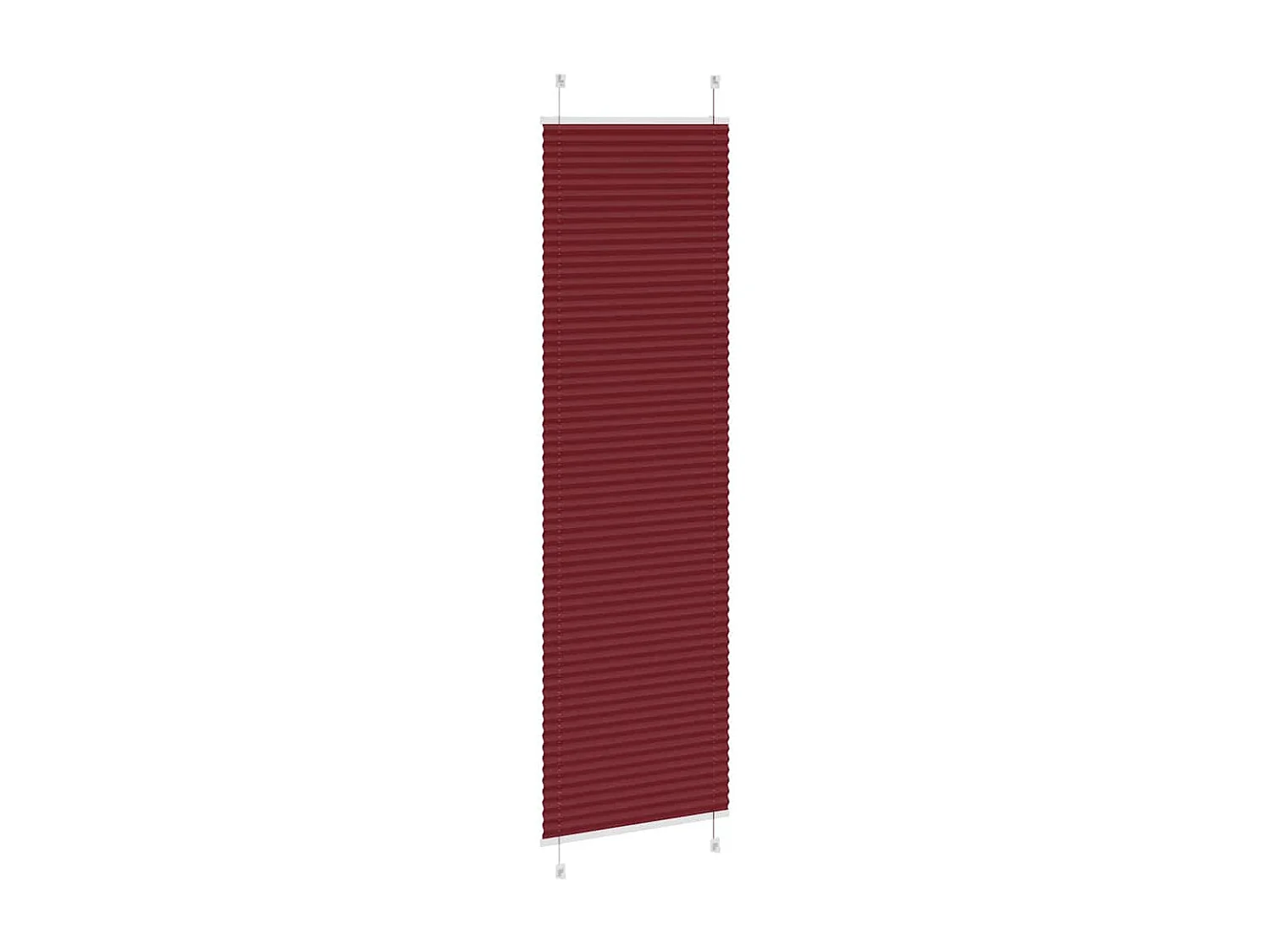 Estor Plisado rojo burdeos 60x200 cm Tela Ancho 59,4 cm