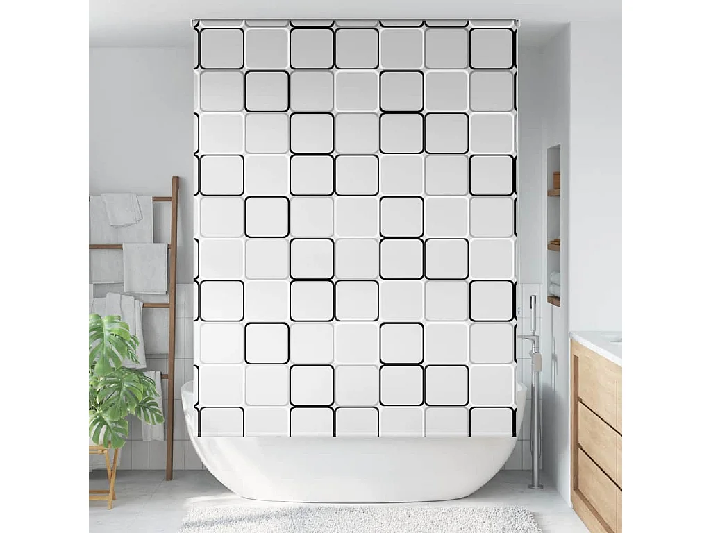 Store enrouleur de douche 160x240 cm largeur du tissu 156 cm