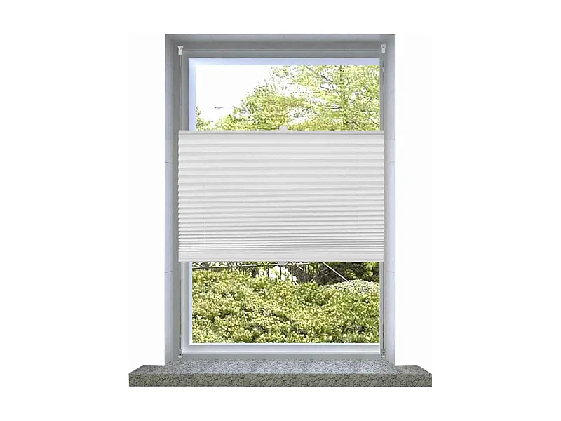 Store plissé 40x125 cm Blanc