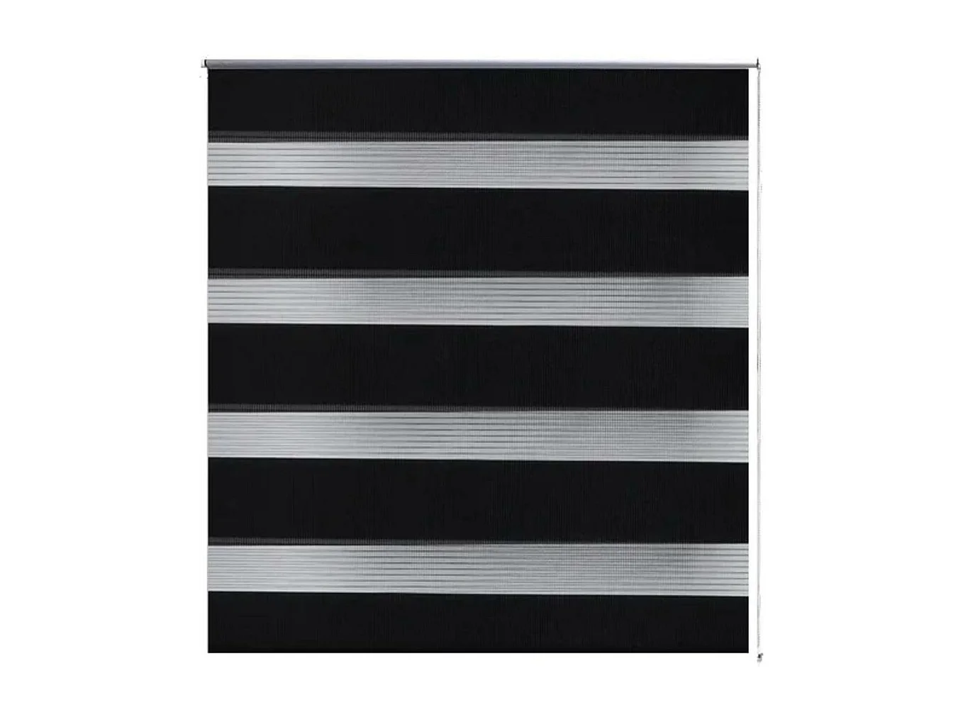 Estore de rolo 40 x 100 cm, linhas de zebra / Preto