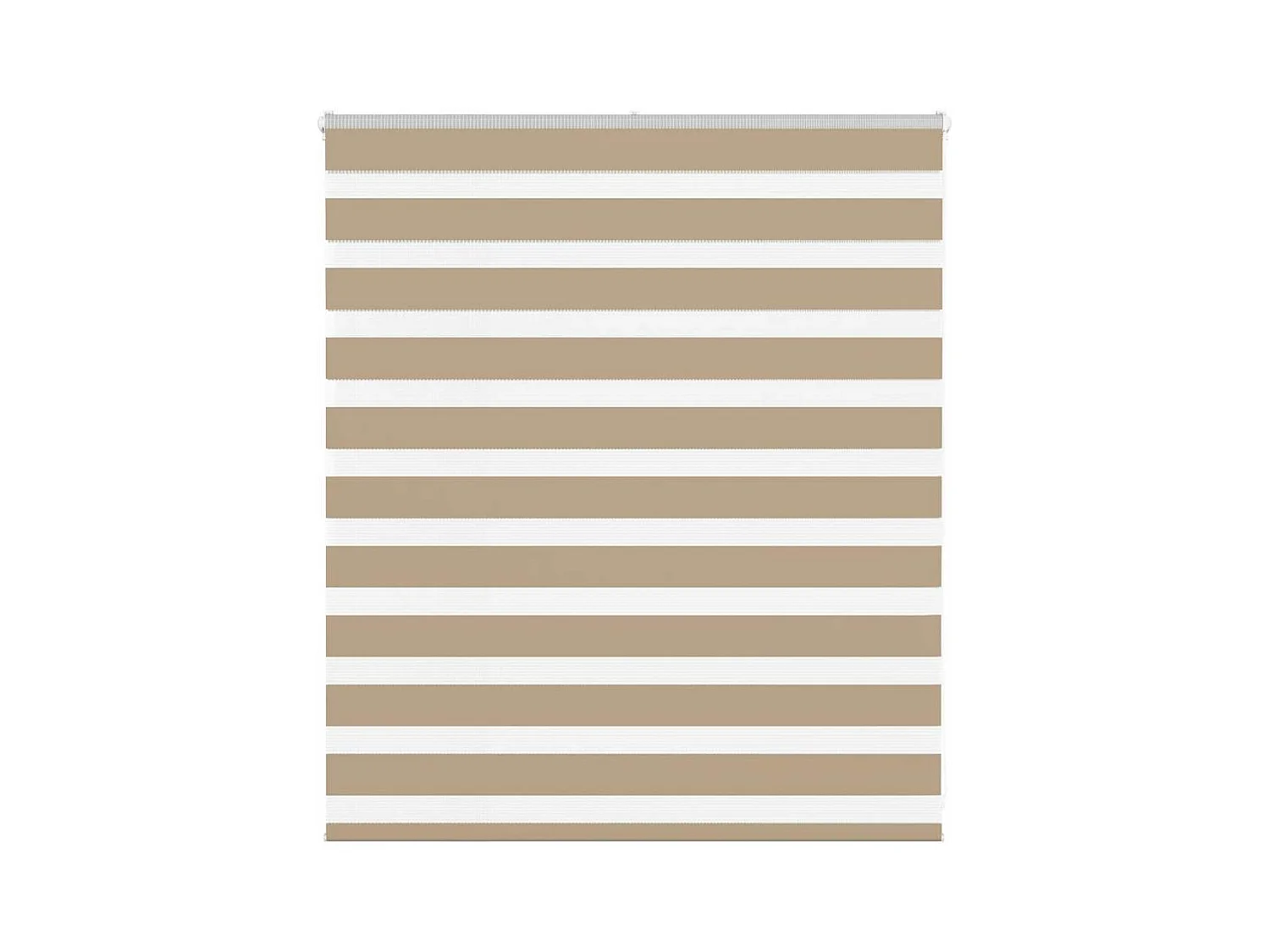 Store zèbre marron sable largeur du tissu 120,9 cm polyester
