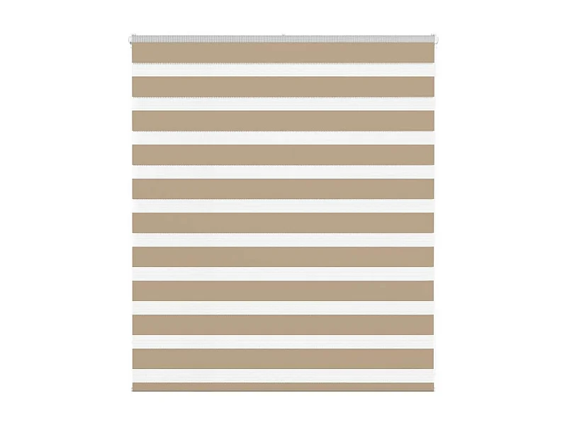 Store zèbre marron sable largeur du tissu 120,9 cm polyester