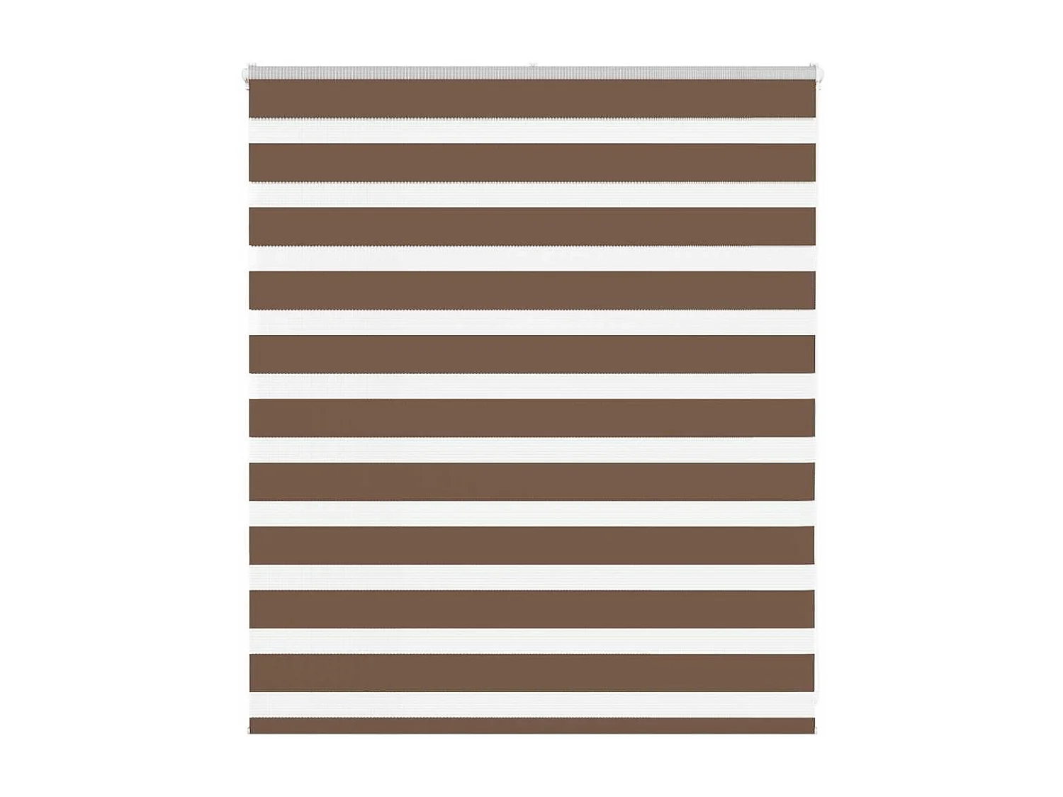 Zebra rolgordijn 135x100 cm stofbreedte 130,9cm polyester bruin