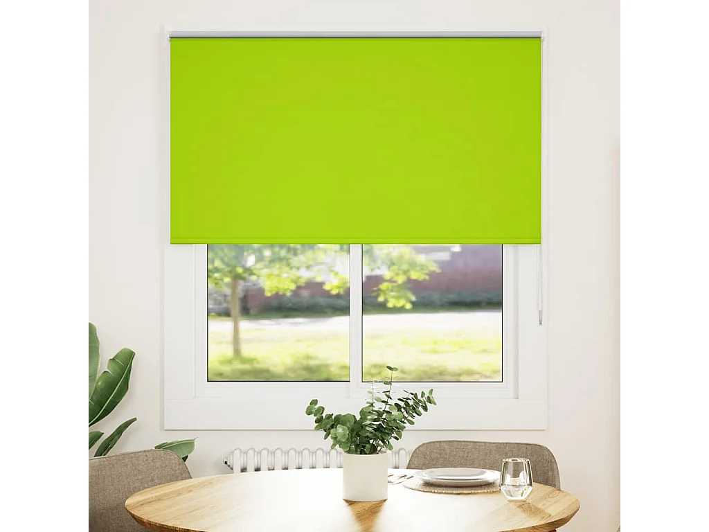 Persiana de enrolar 140x130 cm largura tecido 136,6cm poliéster