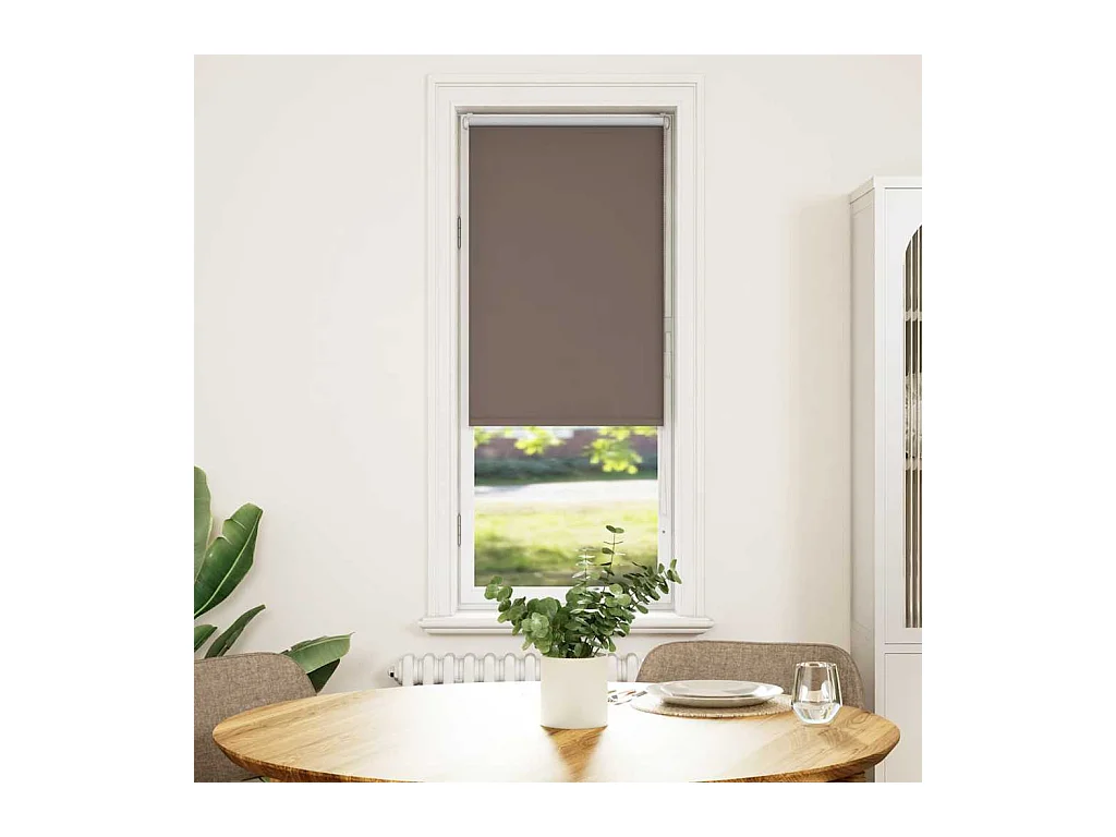 Store enrouleur occultant café 60x175cm largeur du tissu 55,7cm
