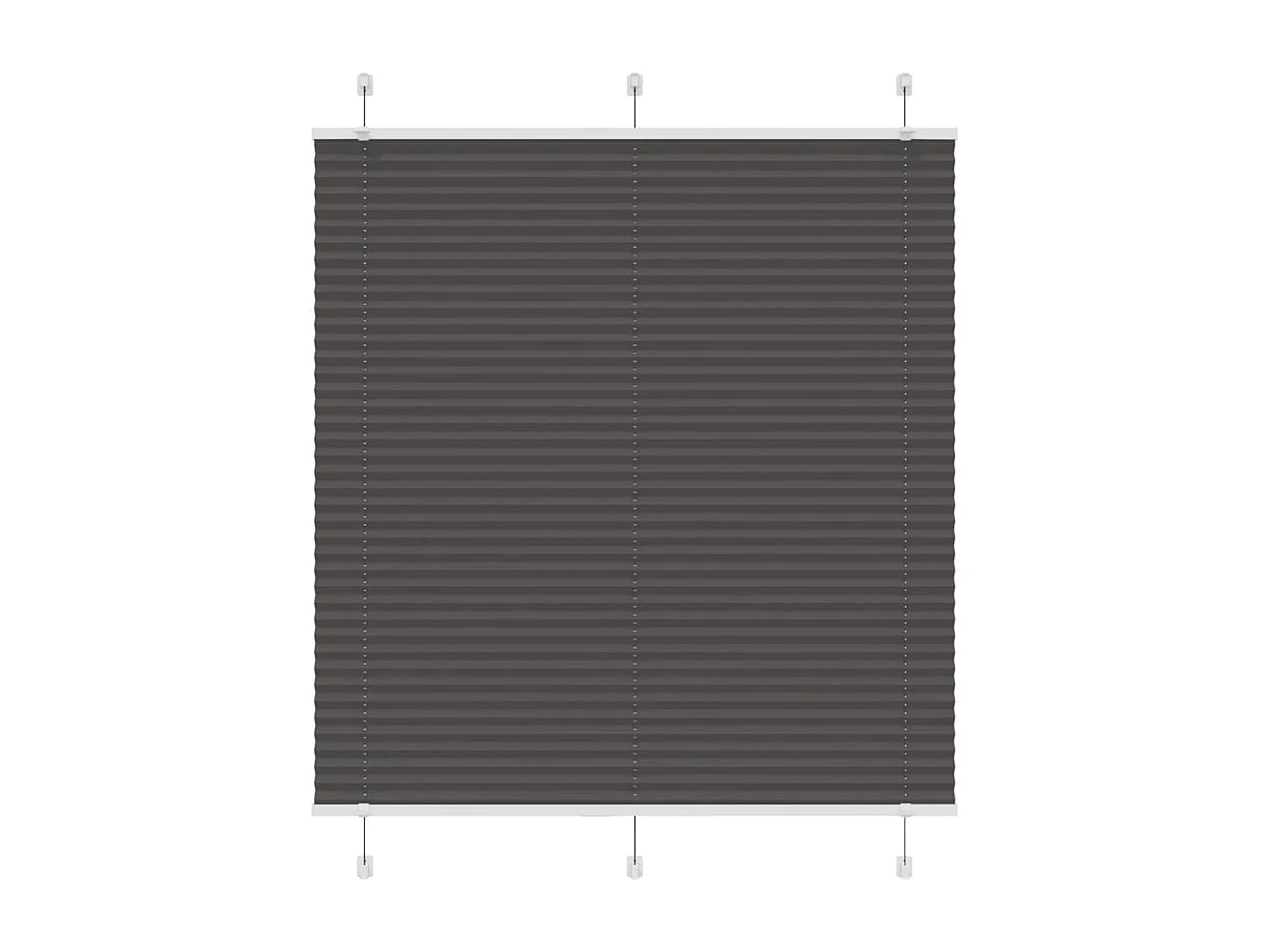 Store plissé noir 115x150 cm largeur du tissu 114,4cm polyester