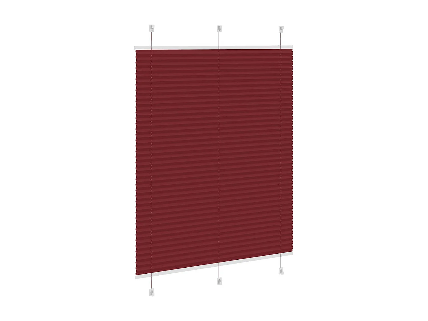 Store plissé rouge bordeaux 110x150 cm largeur du tissu 109,4cm