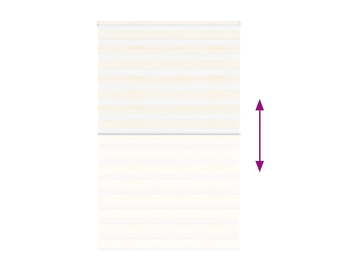 Zebra rolgordijn 140x230 cm stofbreedte 135,9 cm marmerbeige