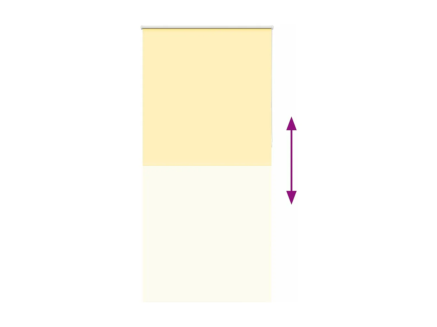 Persiana de enrolar 95x210 cm largura tecido 90,7 cm poliéster