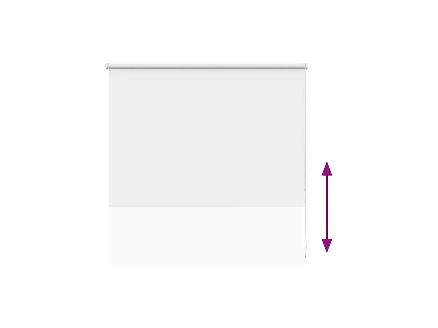 Estor Enrollable Opaco Blanco 115x150 cm Tela Ancho 110,7 cm