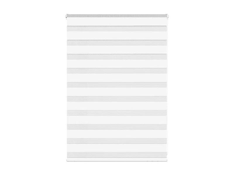 Estor cebra blanco 105x100 cm tejido ancho 100,9 cm poliéster