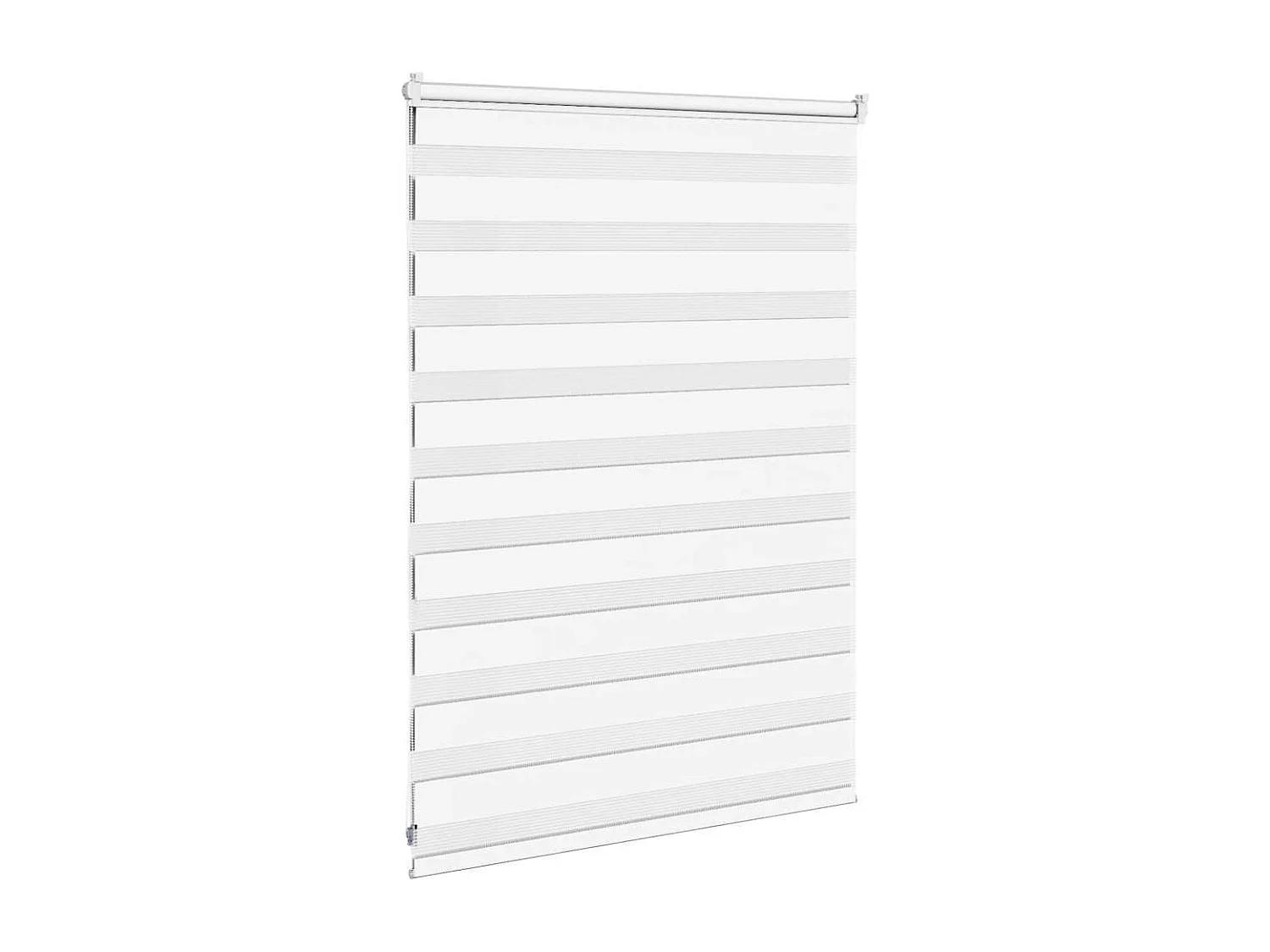 Store zèbre blanc 105x100 cm largeur du tissu 100,9cm polyester