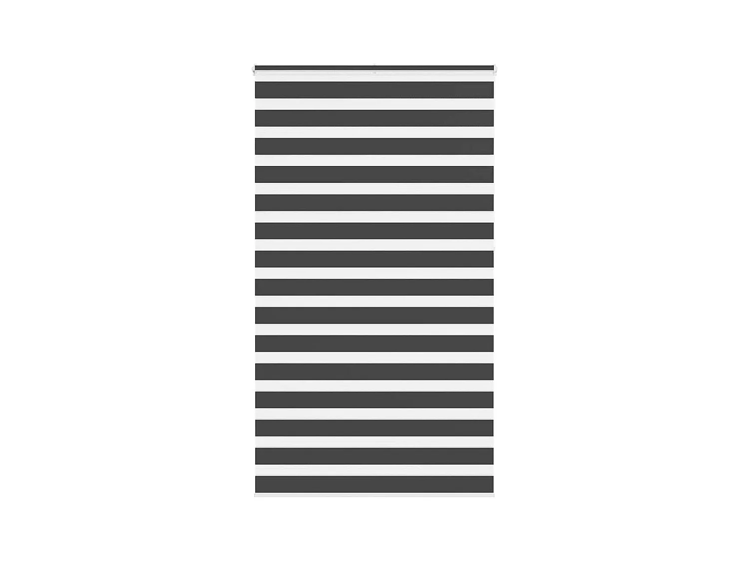 Store zèbre noir 130x230 cm largeur du tissu 125,9 cm polyester