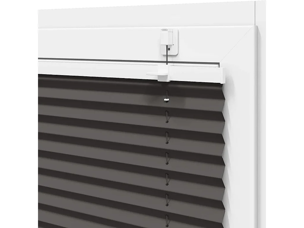 Estor Plisado negro 105x150 cm Tela Ancho 104,4 cm Poliéster