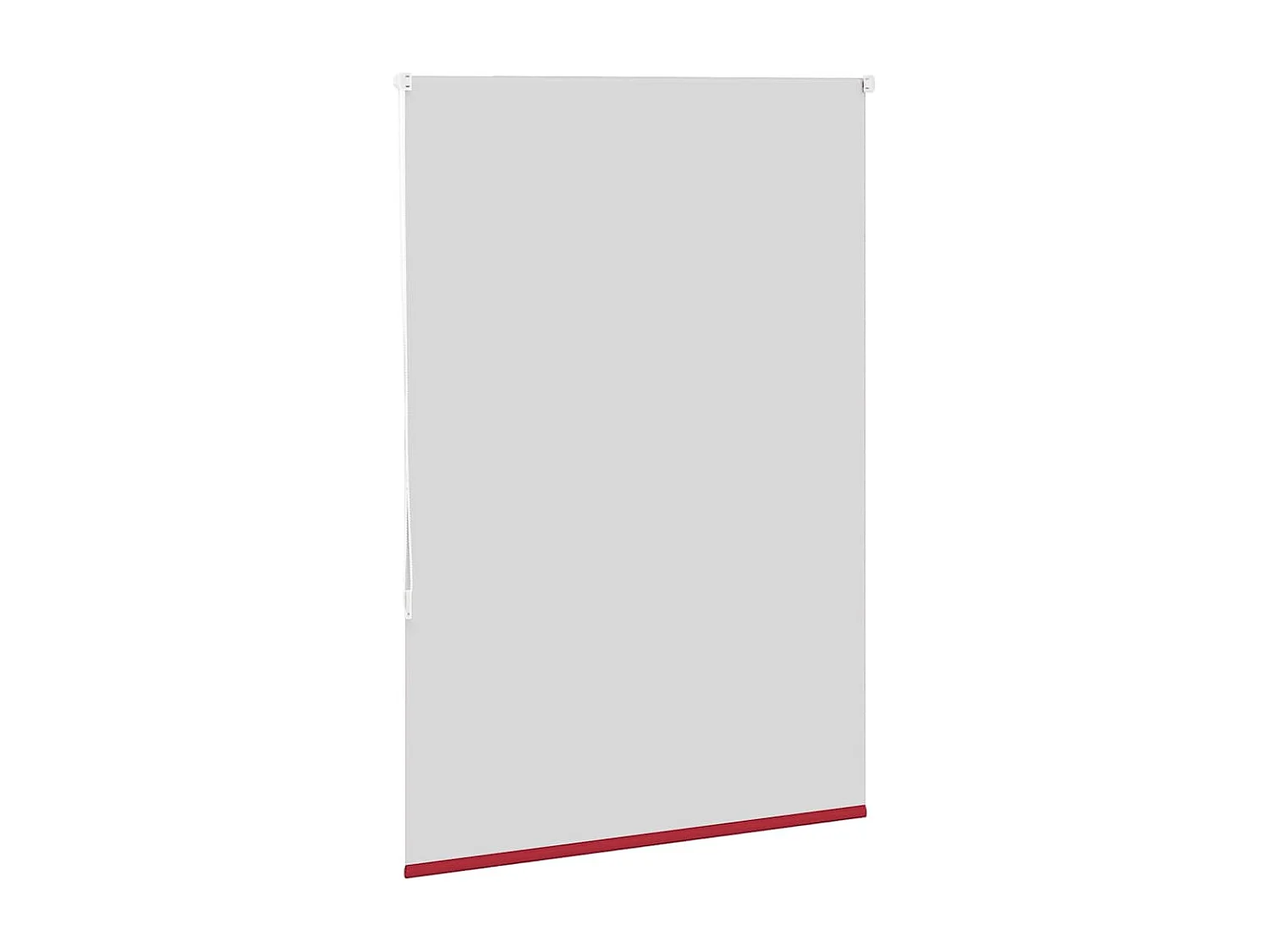 Store enrouleur occultant rouge largeur du tissu 110,7 cm