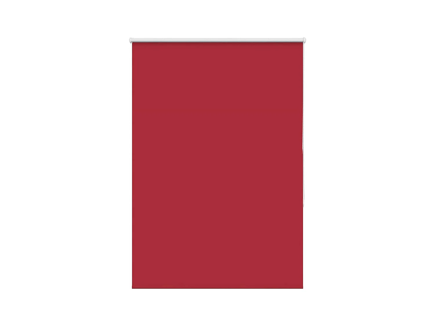 Store enrouleur occultant rouge largeur du tissu 110,7 cm