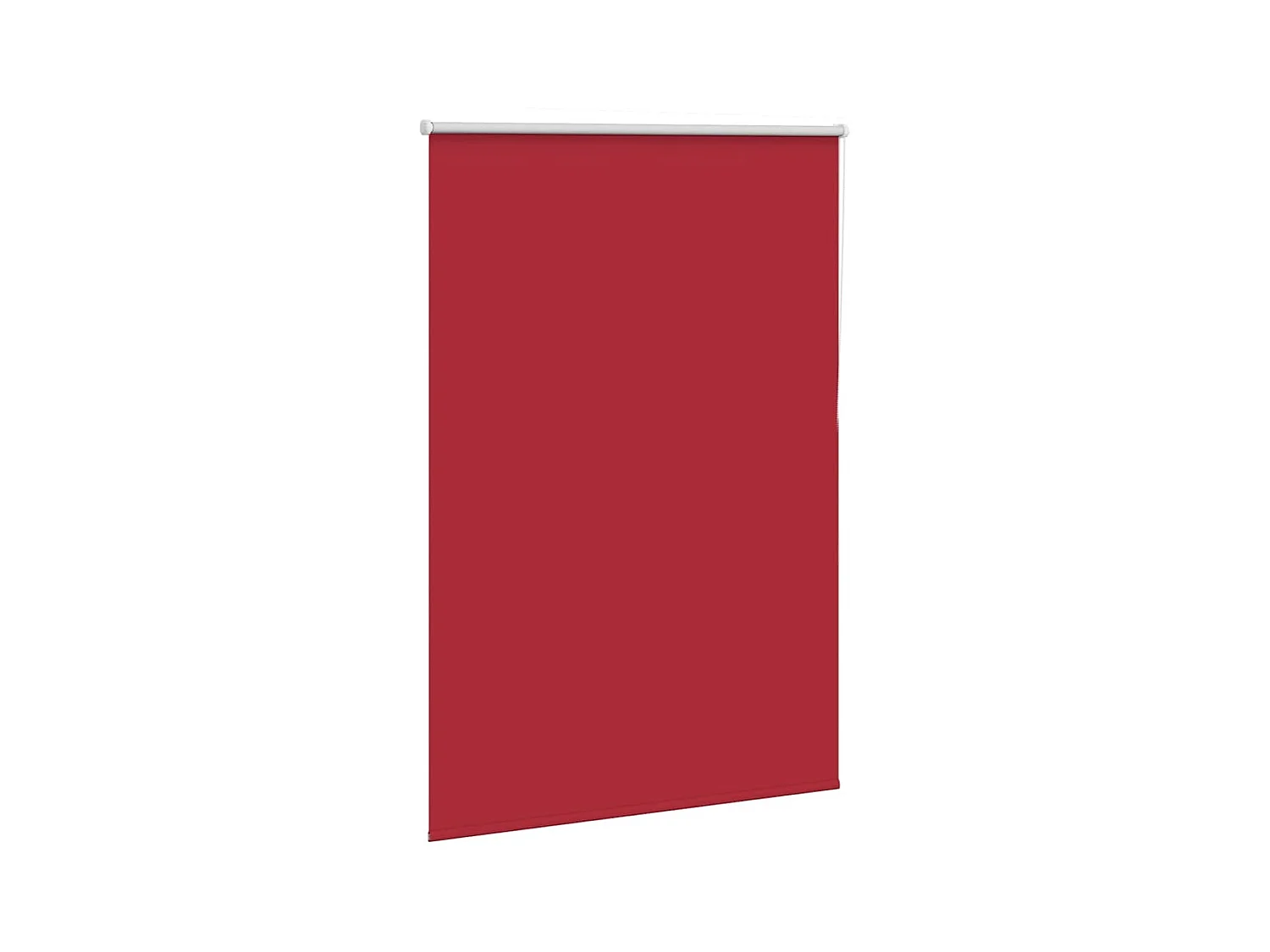Store enrouleur occultant rouge largeur du tissu 110,7 cm