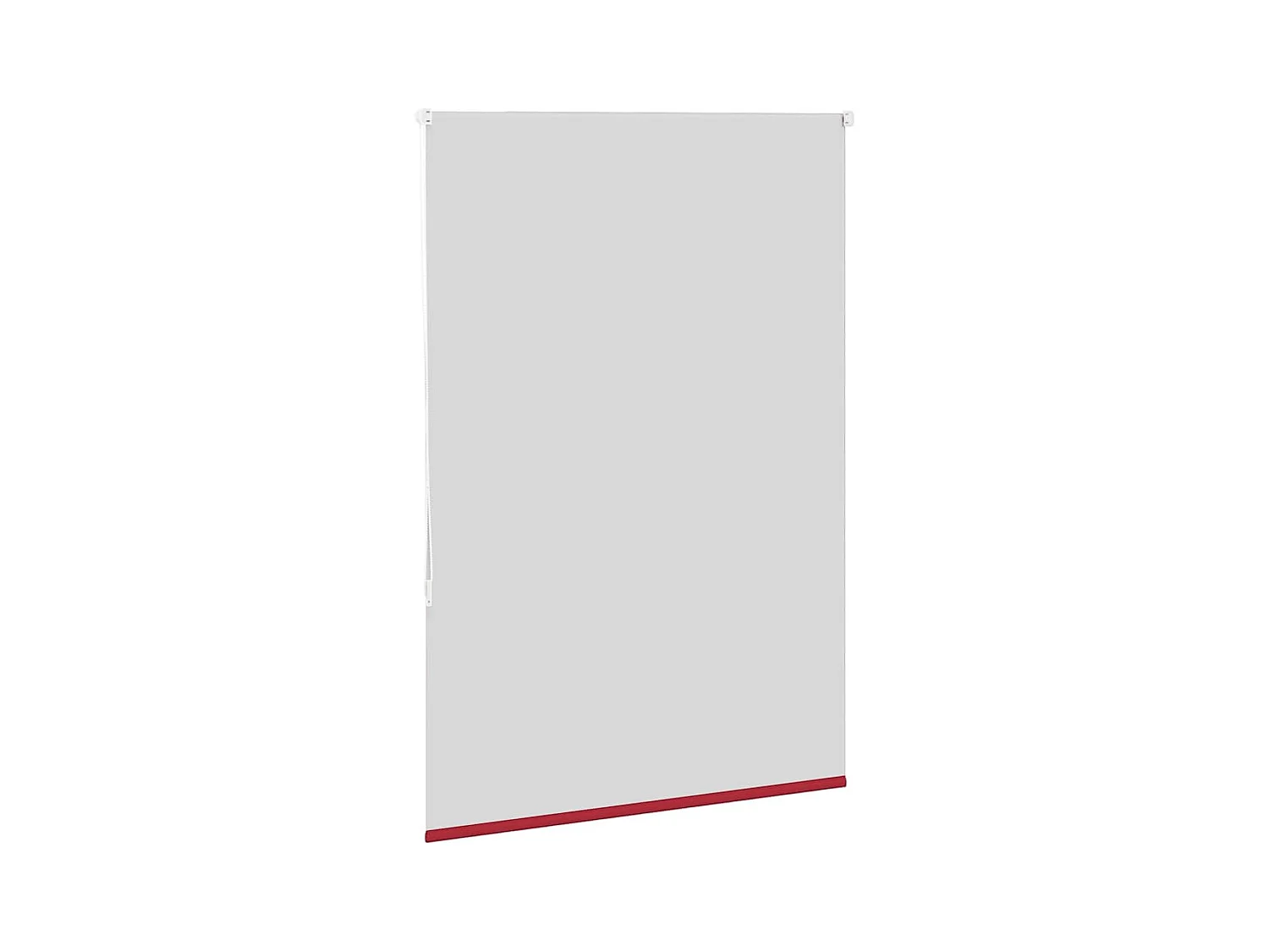 Store enrouleur occultant rouge largeur du tissu 110,7 cm