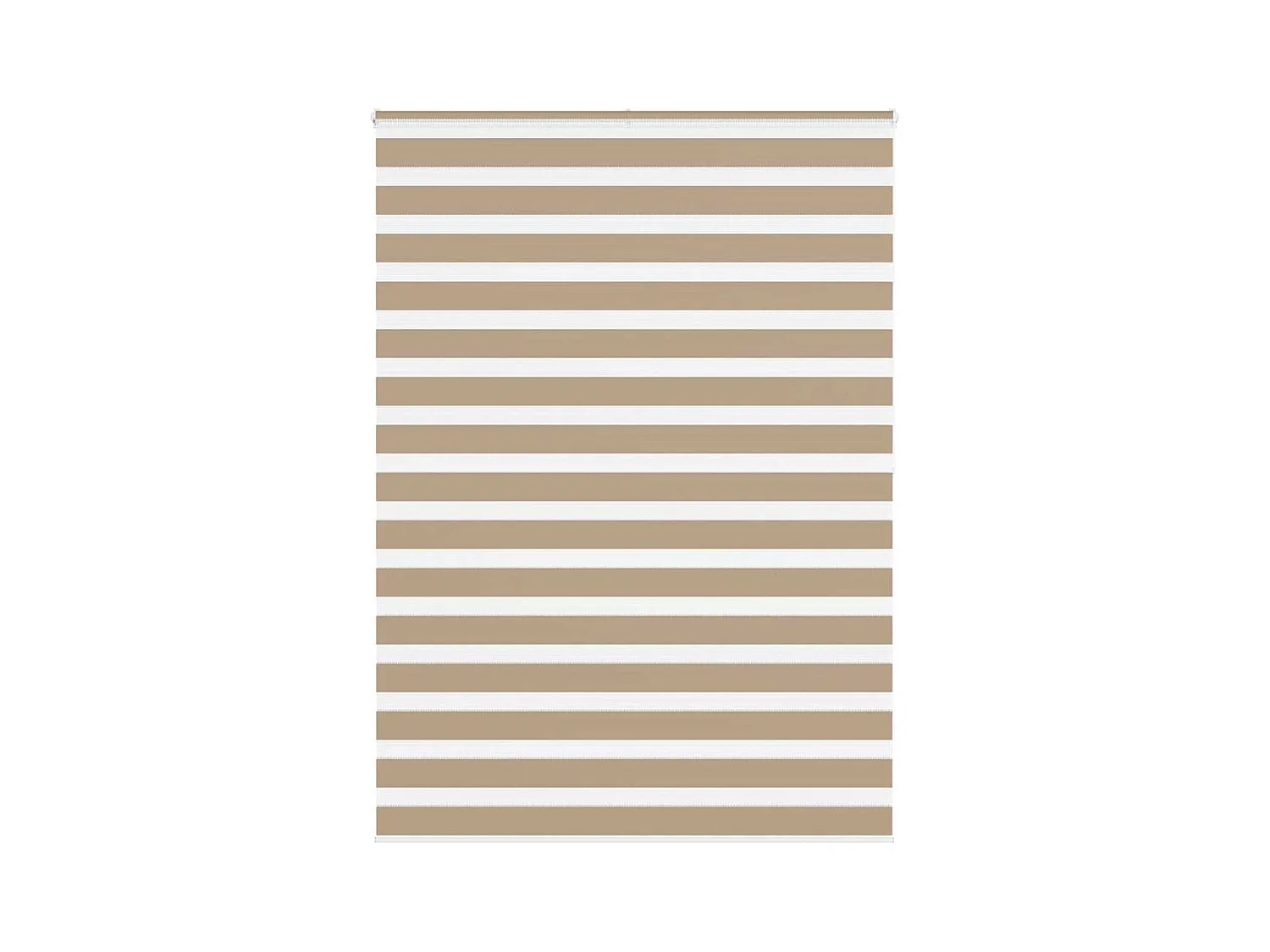 Store zèbre marron sable largeur du tissu 150,9 cm polyester