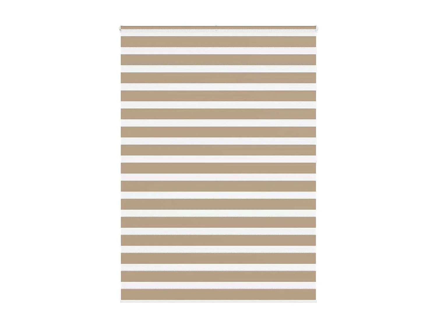 Store zèbre marron sable largeur du tissu 150,9 cm polyester