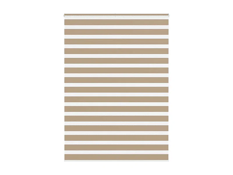 Store zèbre marron sable largeur du tissu 150,9 cm polyester