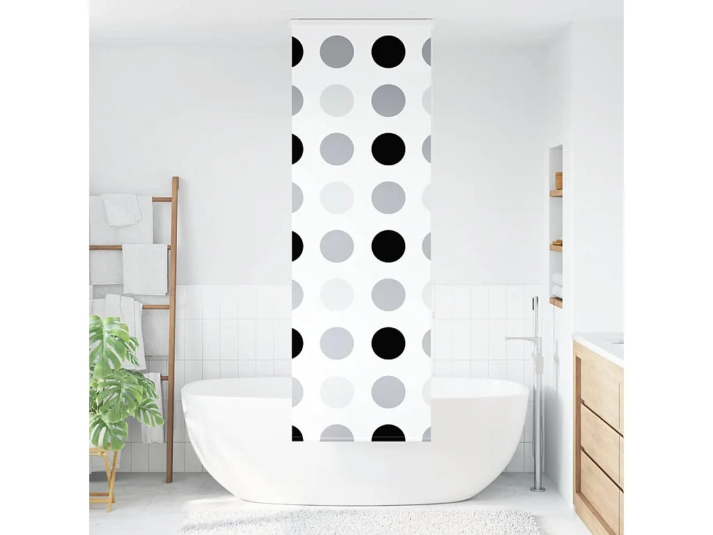 Estor enrollable para ducha con casete 70x240cm tela ancho 66cm