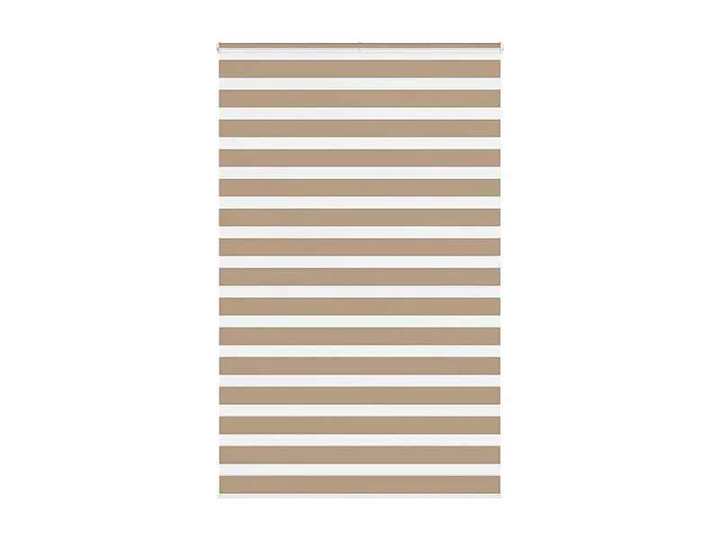 Store zèbre marron sable largeur du tissu 145,9 cm polyester