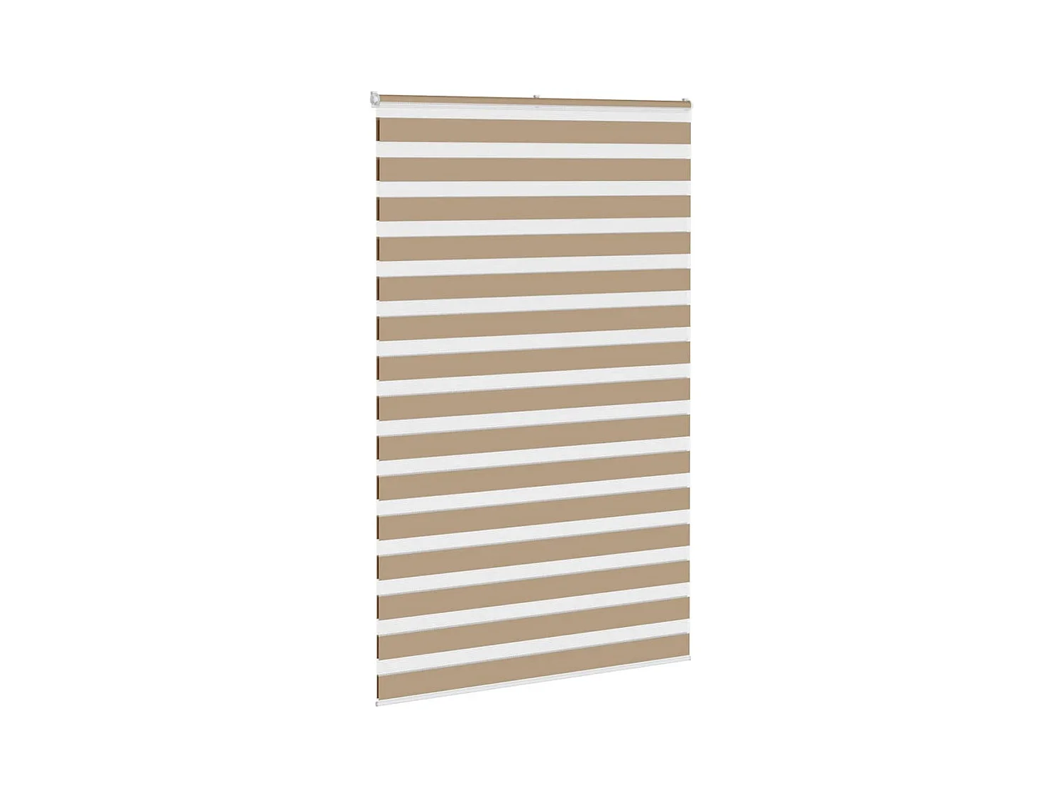 Store zèbre marron sable largeur du tissu 145,9 cm polyester